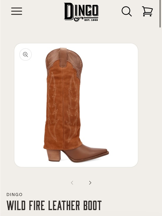 dingo Shoes - Dingo wild fire leather boot